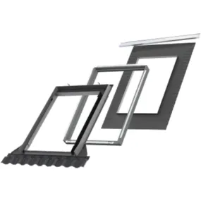 Velux gootstuk EDW SK10 2000 incl. BDX en BFX 134 x 160 cm grijs